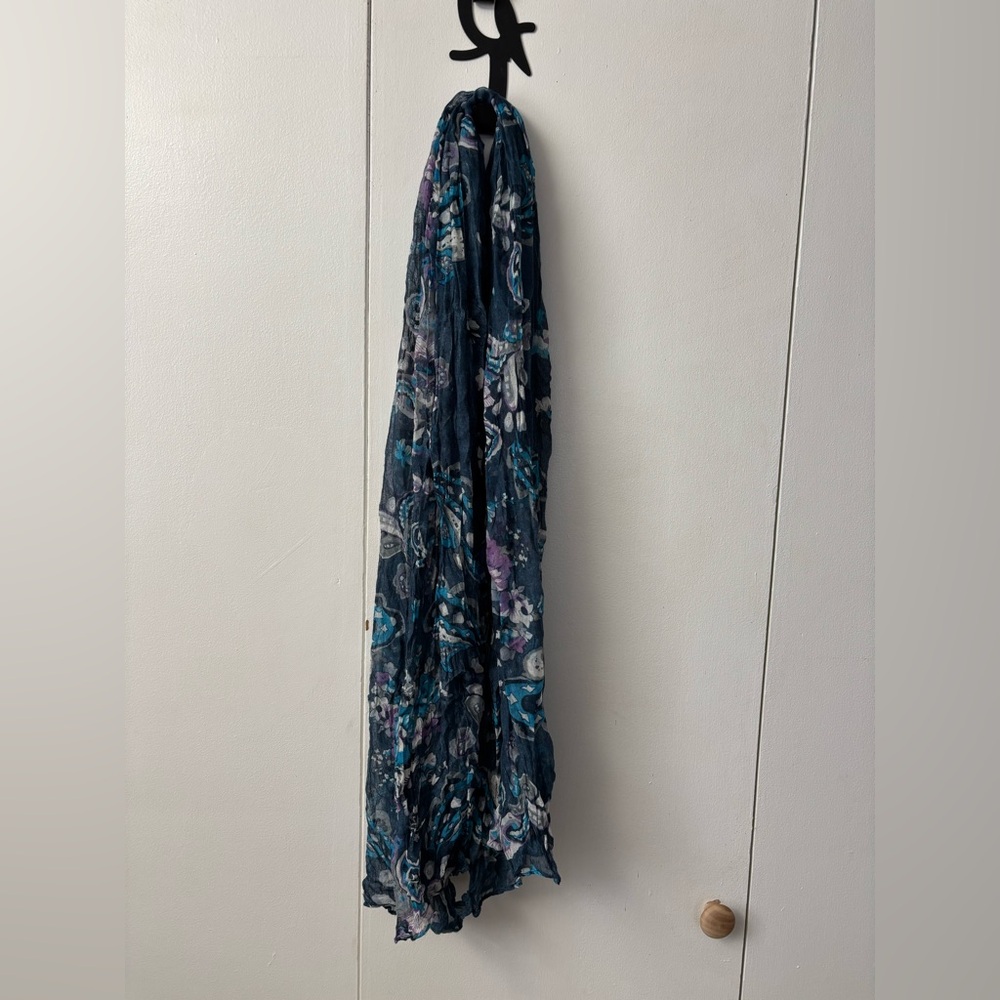 Floral Paisley Floaty Crinkle Scarf
